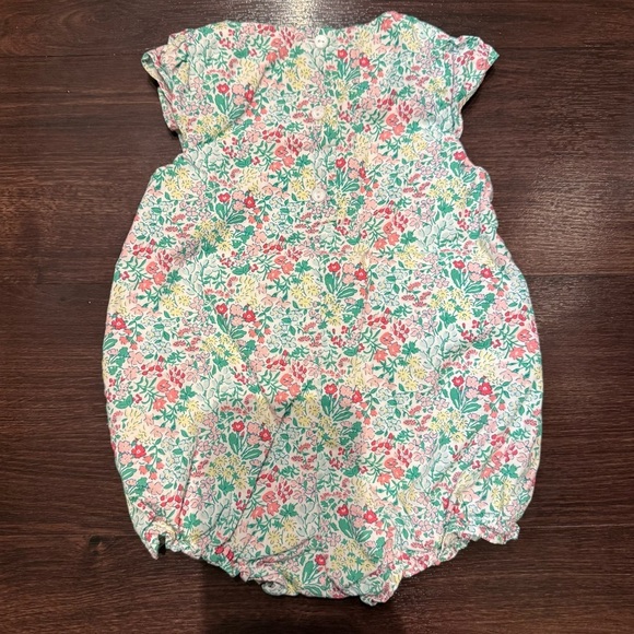 Janie and Jack Floral Ruffle Baby Romper size 3 - 6 months spring easter - Picture 7 of 12